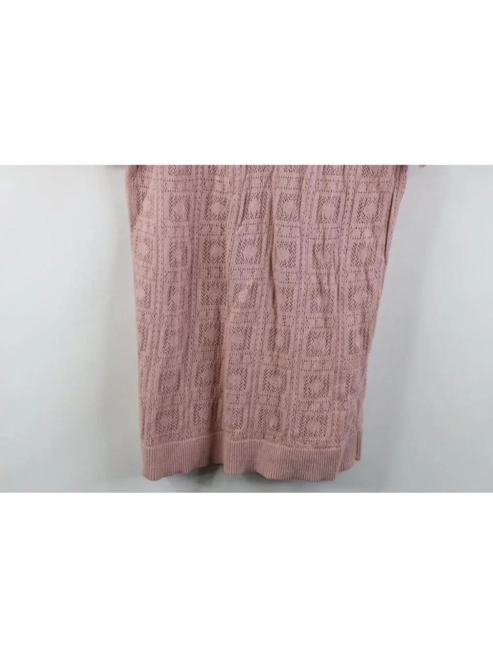 Vtg Y2K Hollister Mens XS Mesh Knit Geometric Short Sleeve Collared Polo Shirt